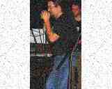 Rocking at a show, in an ugly manner...